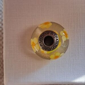 Pandora Yellow Floral Charm
